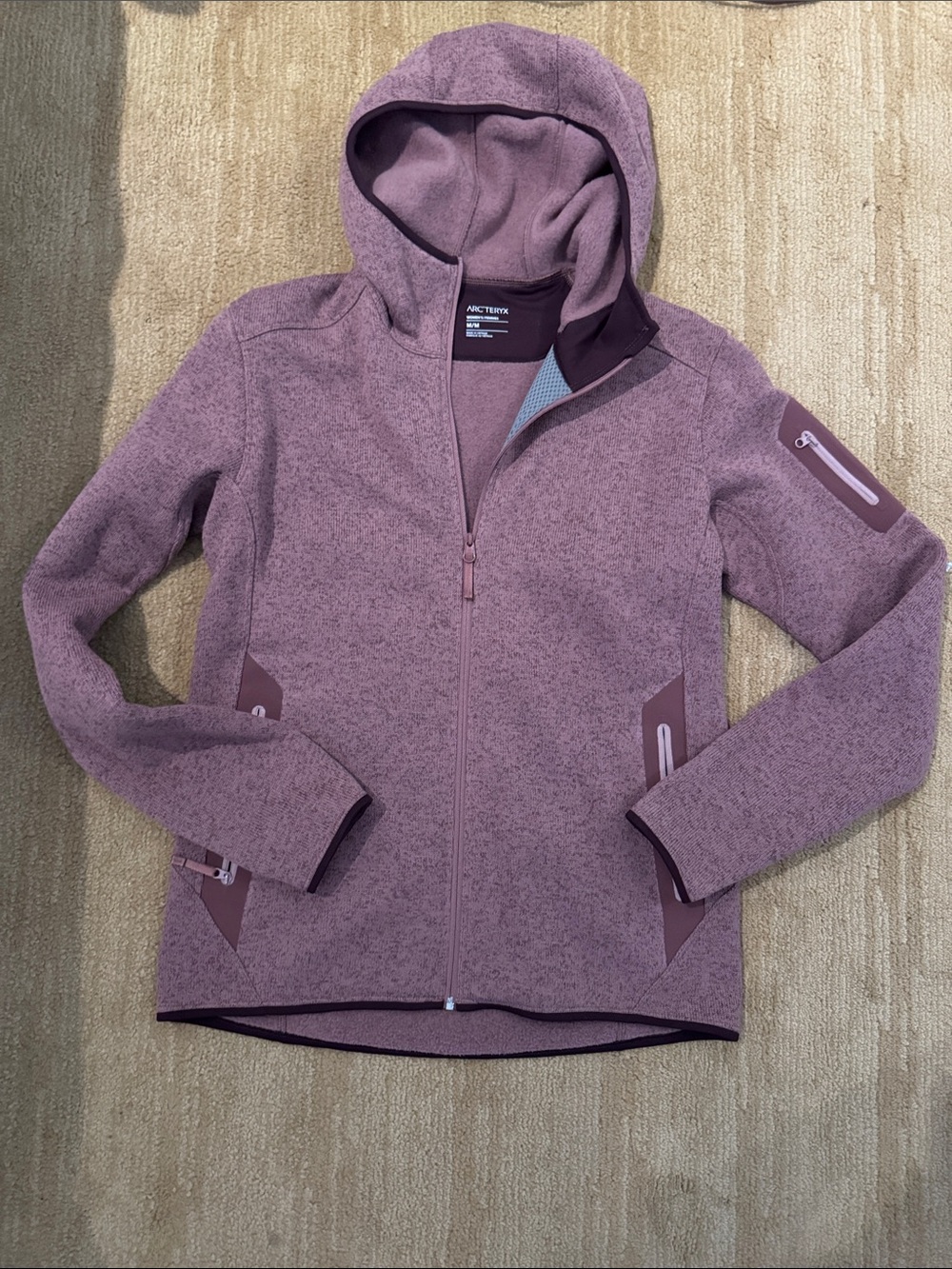 Arc'teryx Women's Hooded Fleece Jacket - Mauve Plum